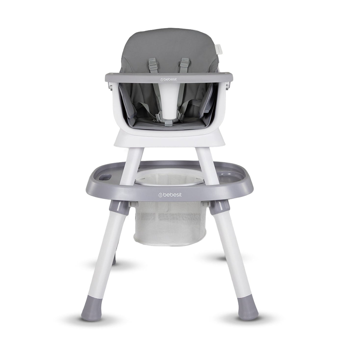 Silla Comedor Steps Premium 12 En 1 Gris Bebesit