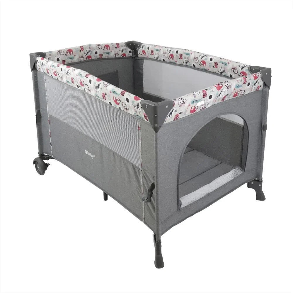 Corral Colecho Nala Gris / Rosado Ebaby EBABY
