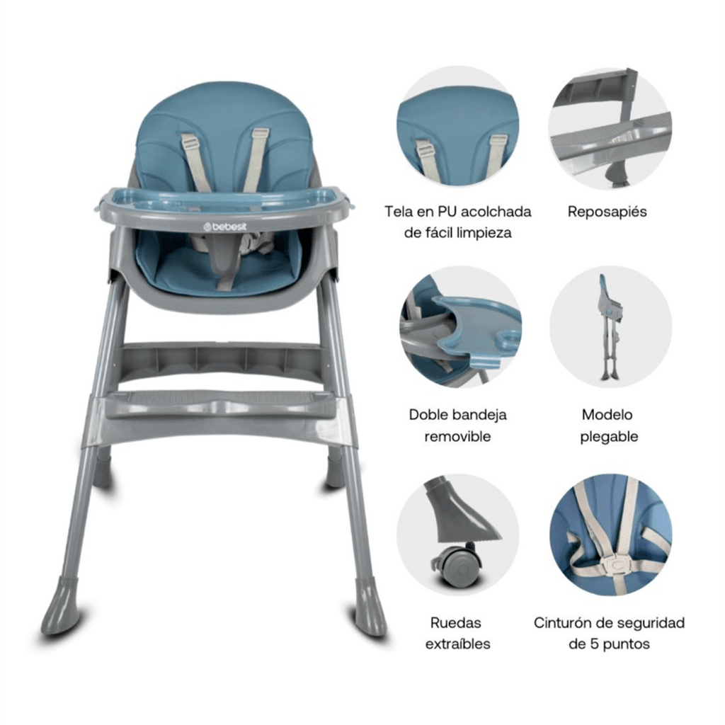 Silla Comedor Vancouver Blue Bebesit
