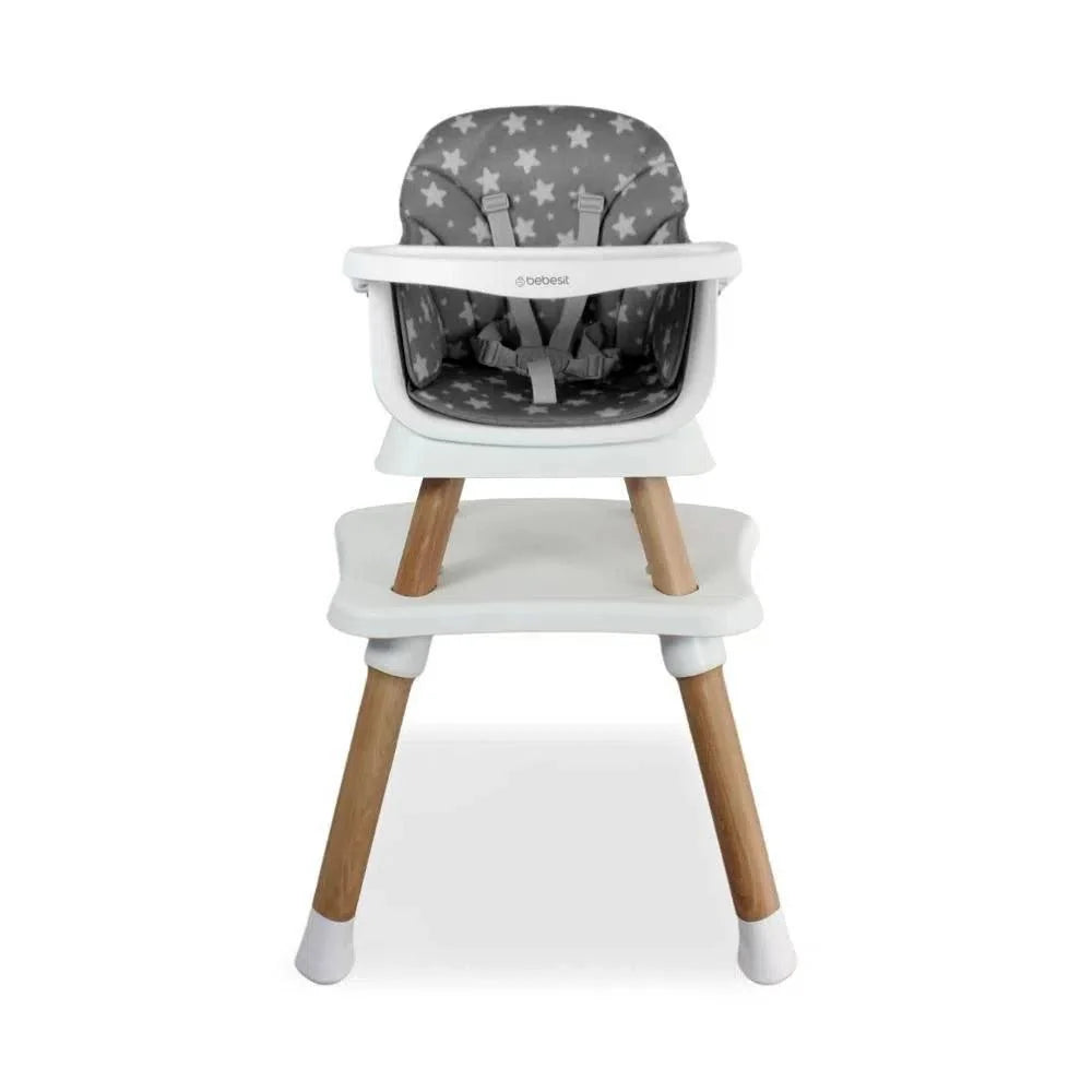Silla Comedor Baby Dinner Elite 5 en 1 Gris Bebesit
