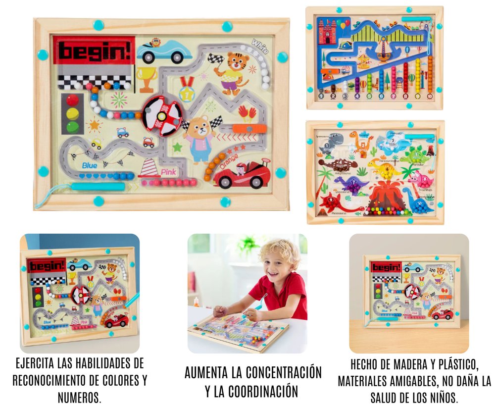 Laberinto de madera montesori