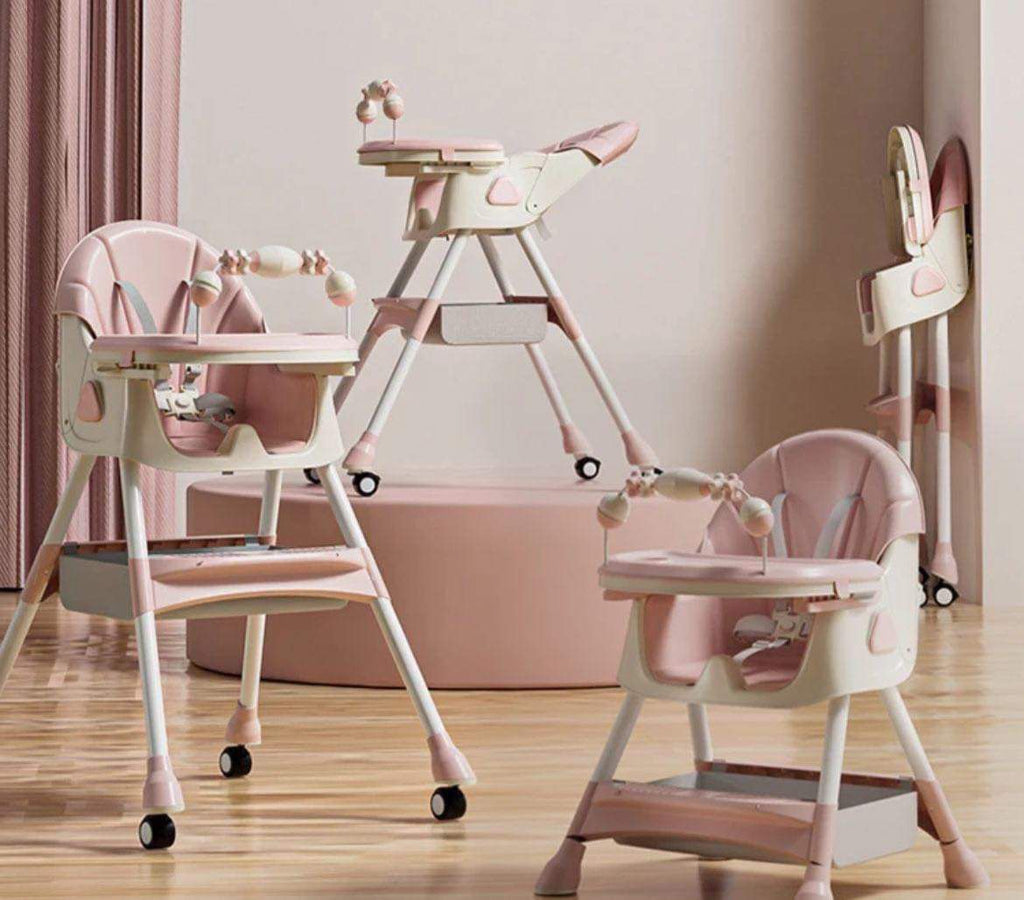 Comedor para Bebé con Barra de Juegos – Ajustable, Seguro y Plegable