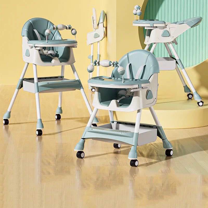 Comedor para Bebé con Barra de Juegos – Ajustable, Seguro y Plegable