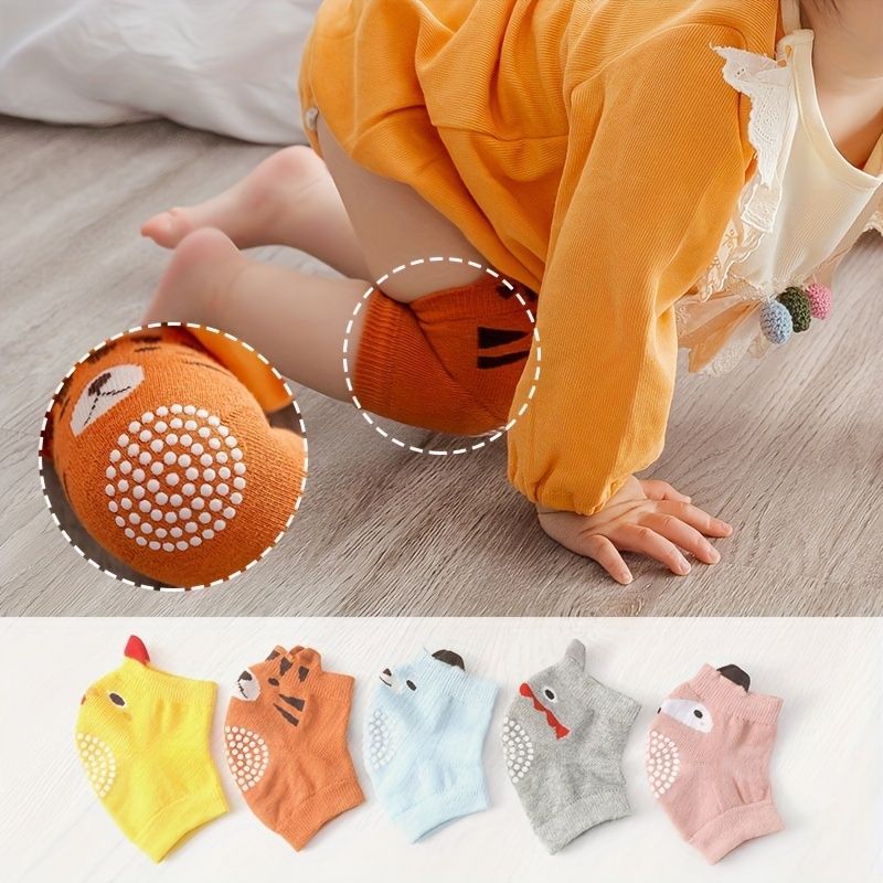 Rodillera Antideslizante Estilo Animales para Bebés – Protección y Comodidad