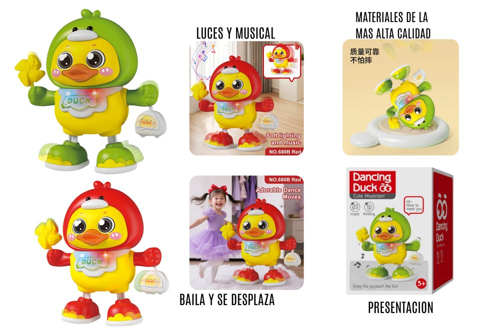 Pato Bailarín Musical – Juguete Interactivo con Luces y Movimiento