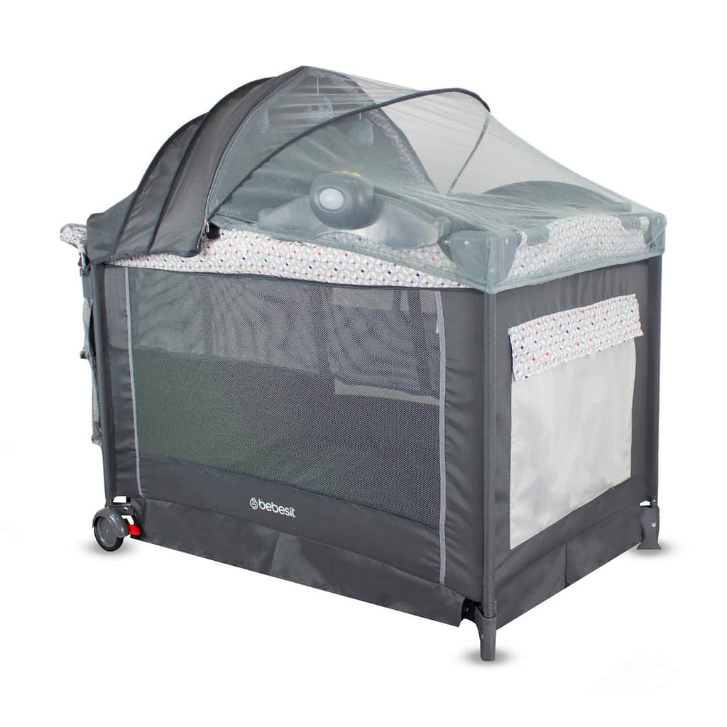 Cuna Corral Verona Gris Bebesit