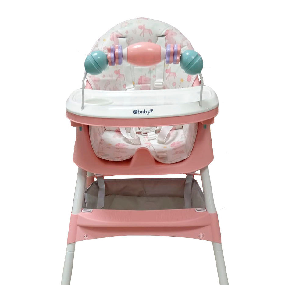 Silla Comedor Lulu Ebaby Rosa Estilo