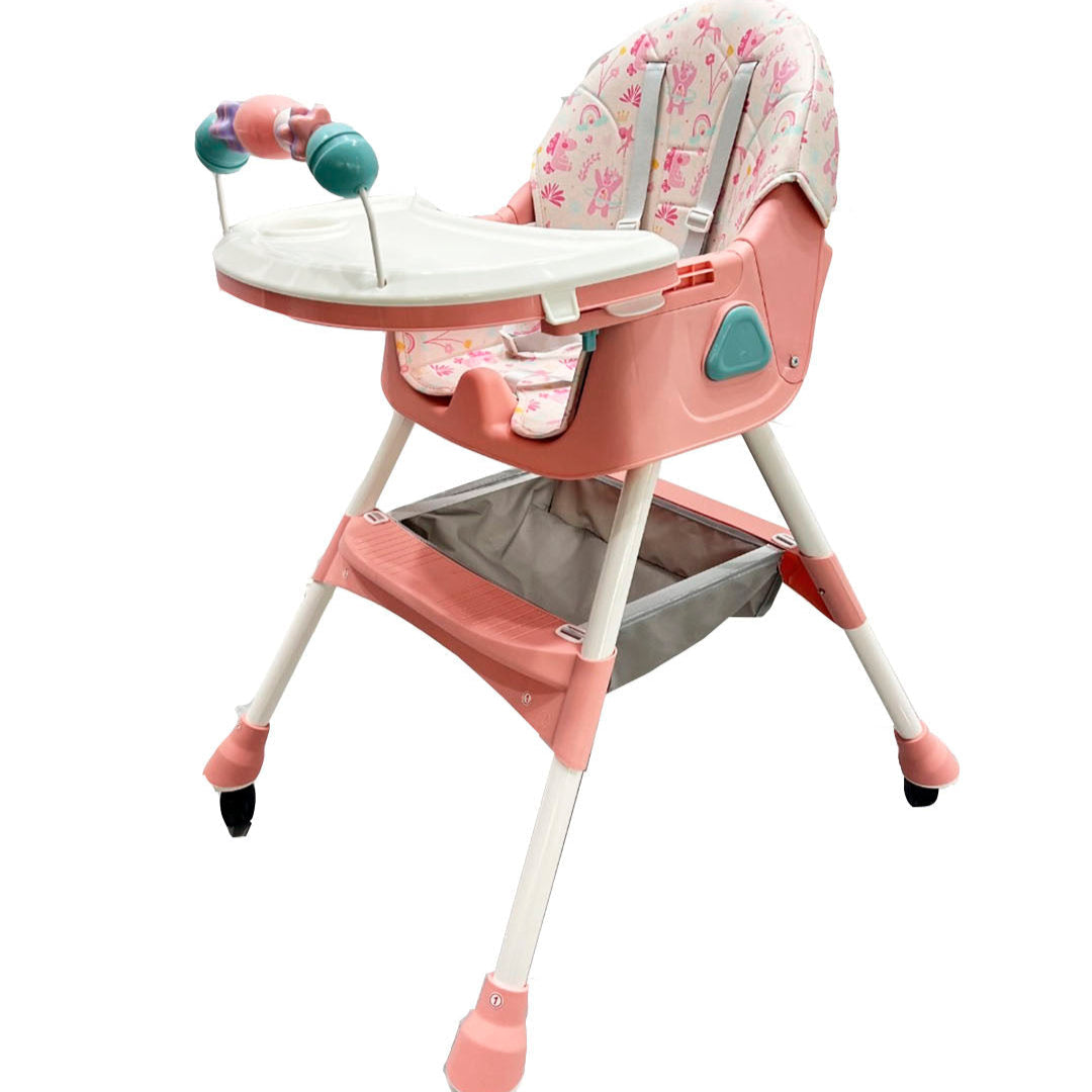 Silla Comedor Lulu Ebaby Rosa