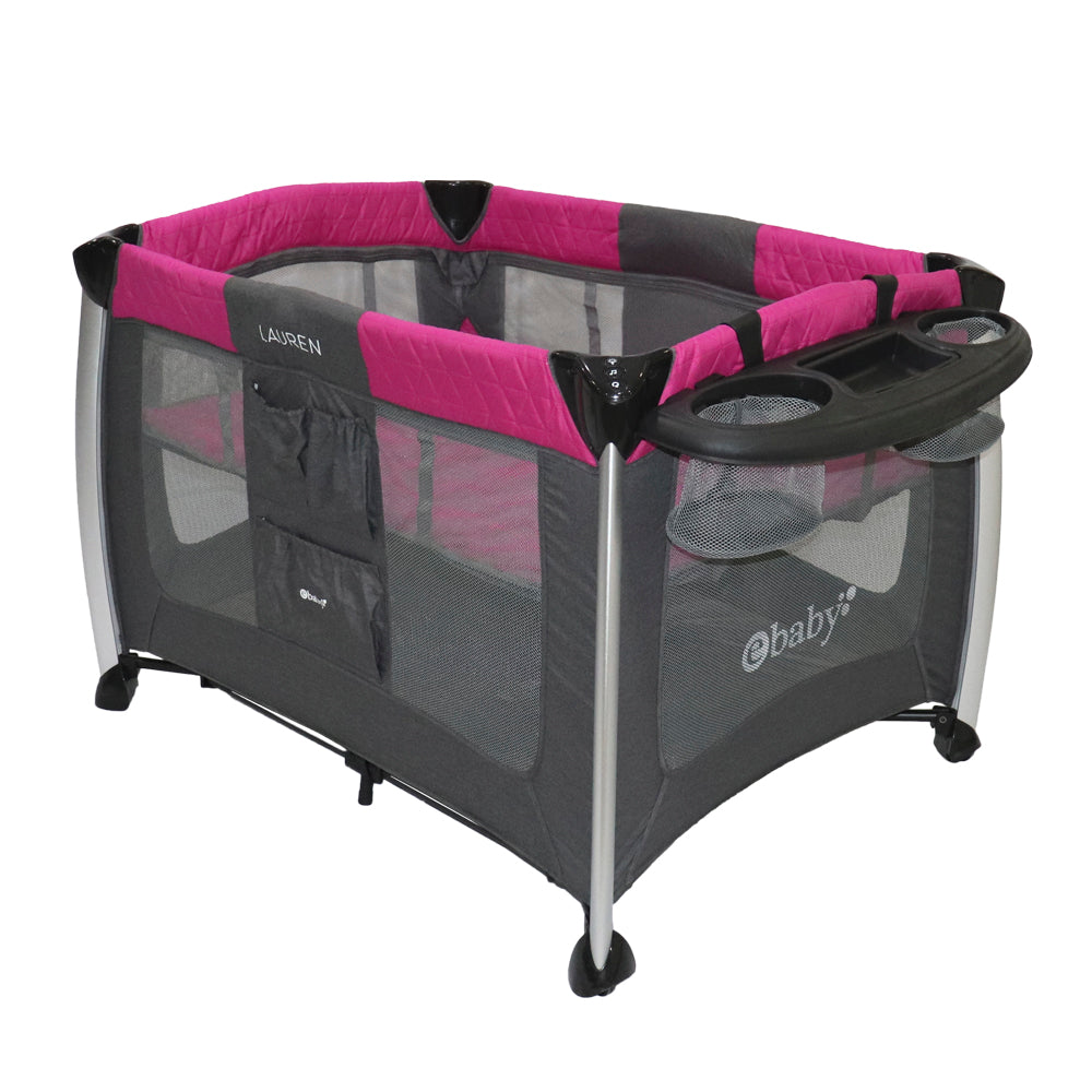Cuna Corral Lauren Fucsia Ebaby®