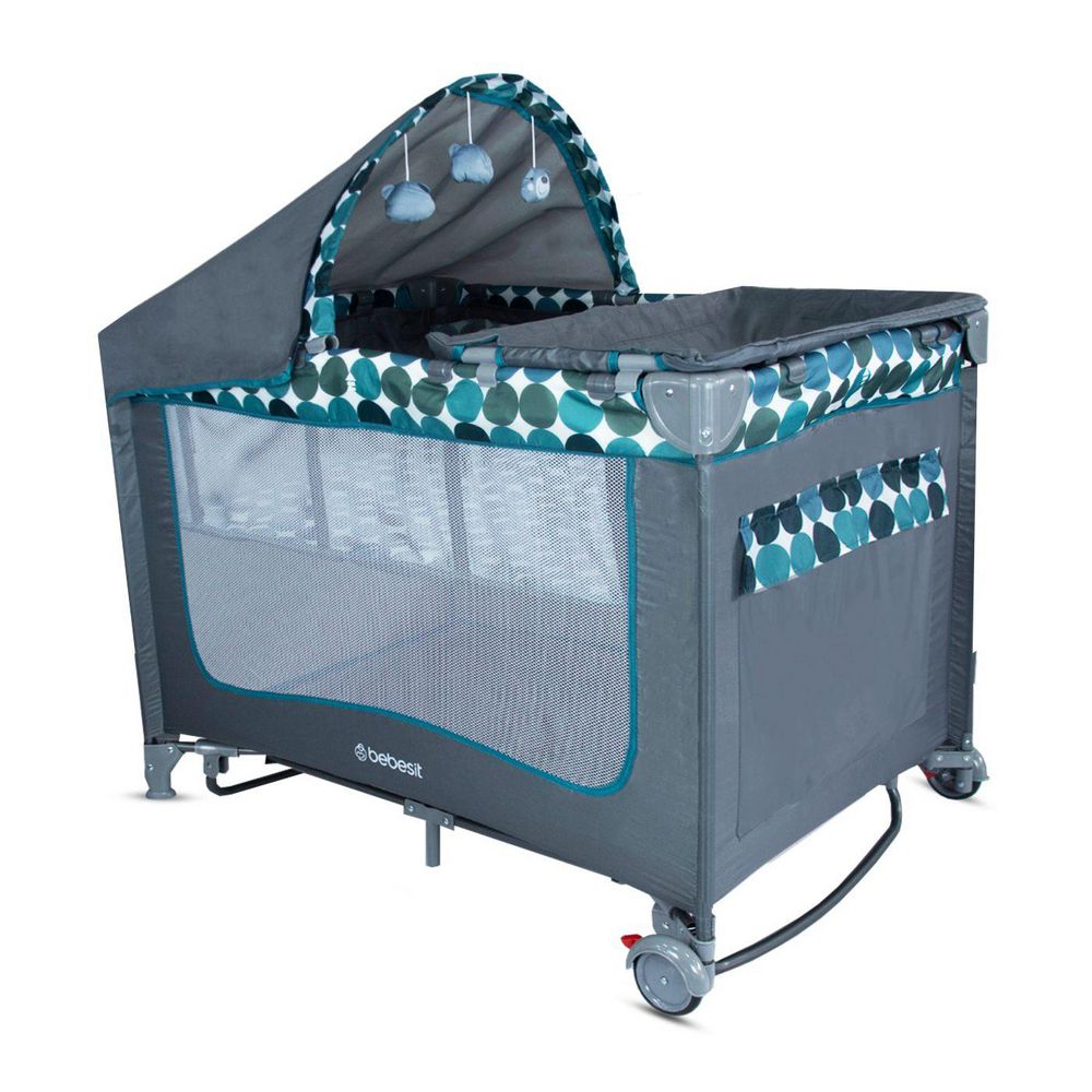 Cuna Corral Magic Boy Online Puntos Azul Bebesit