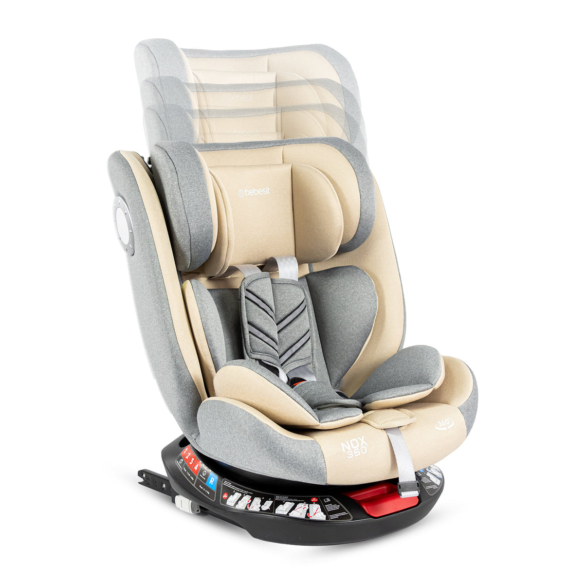 Silla de Carro Nox 360 Isofix Bebesit Beige