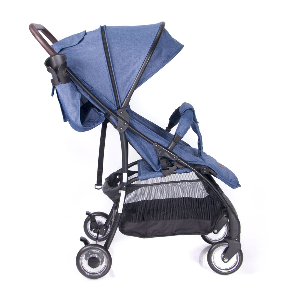 Coche Booz Azul perfil