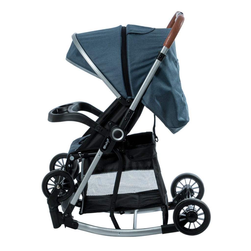 Coche Mecedor Bouncy Azul perfil
