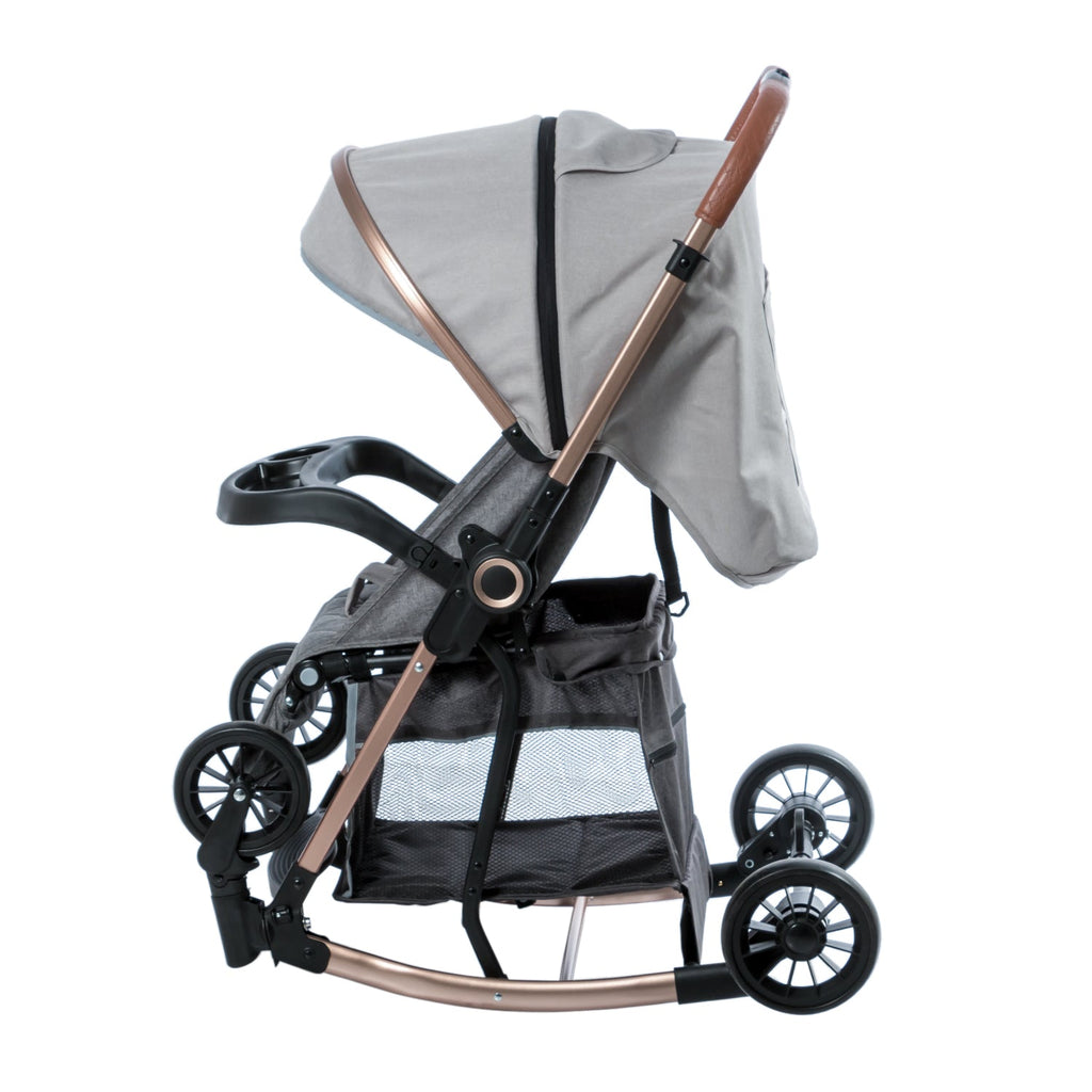 Coche Mecedor Bouncy Gris Claro DETALLE