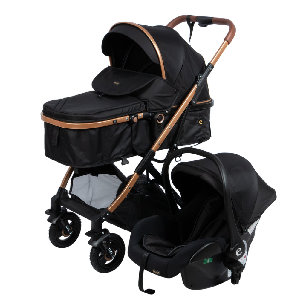 Coche Moises Con Portabebe Ronda Plus Negro Ebaby