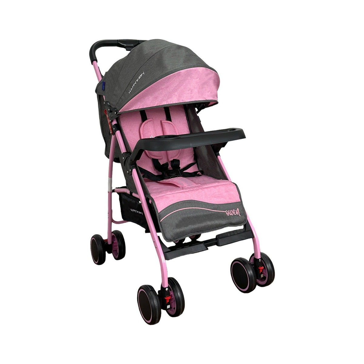 Coche Paseador Owen Rosa Happy Baby 