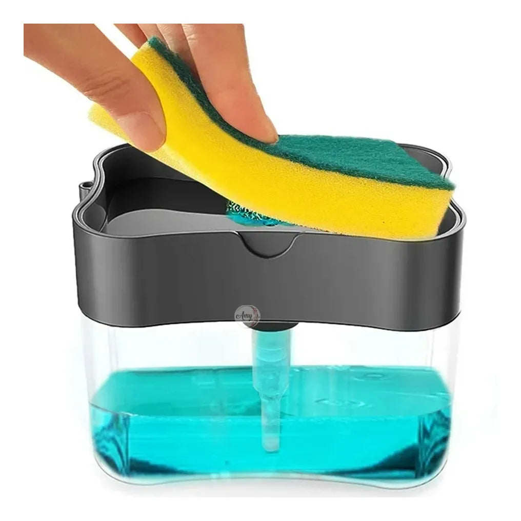 Dispensador de Jabón para Loza con Esponja