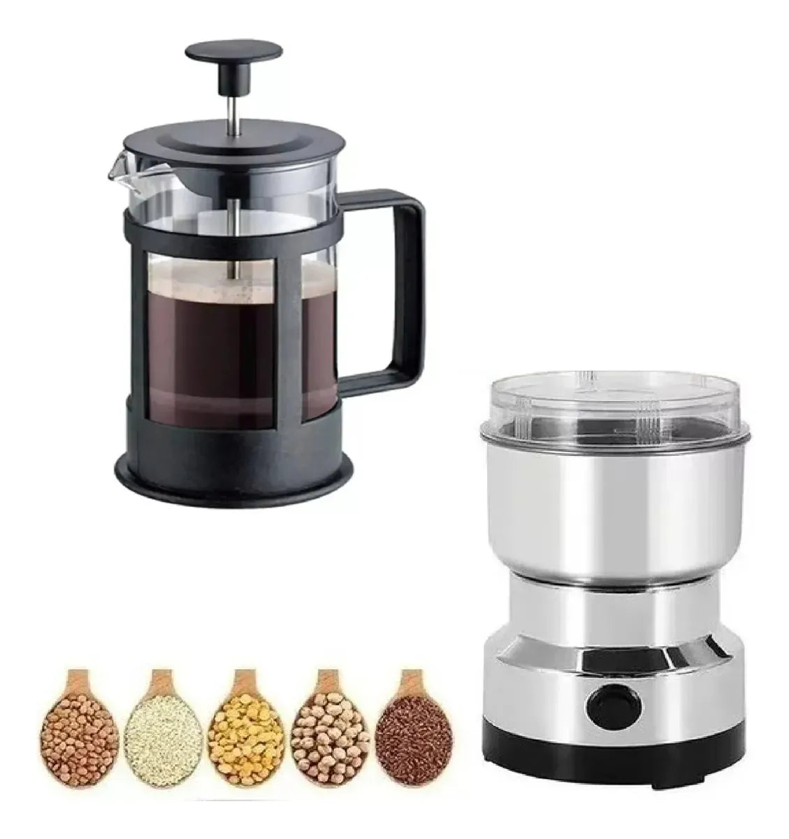 Combo de Molino Café + Prensa Francesa