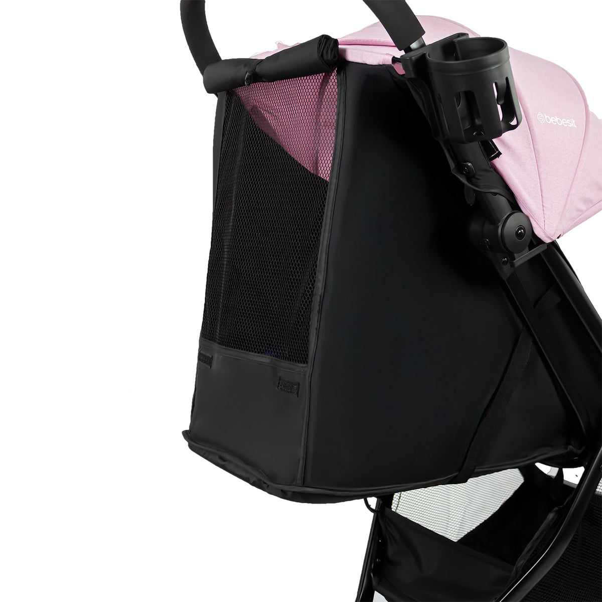 Coche Maleta Flex Autoplegable Bebesit Rosa malla
