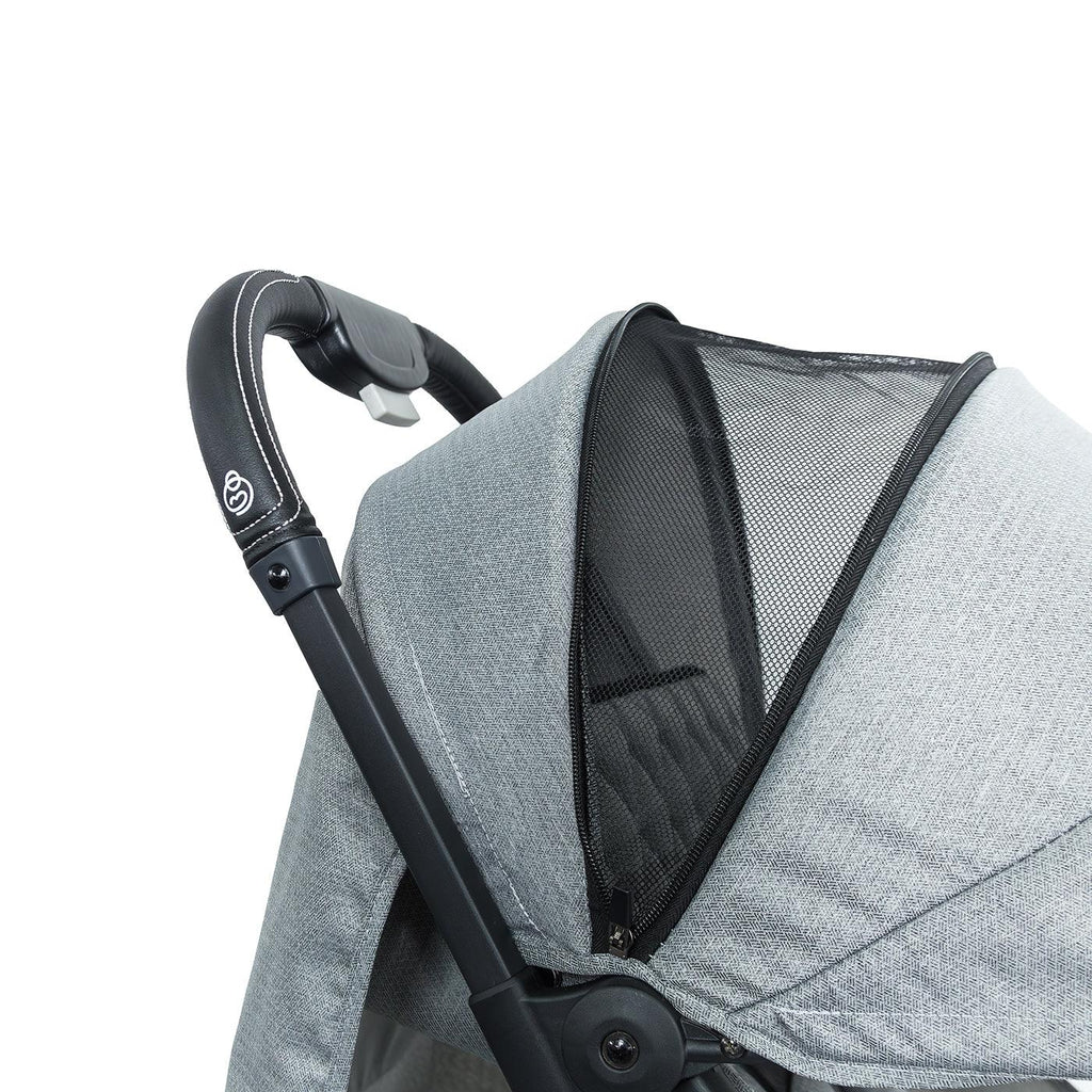 Coche Maleta Con Porta Bebé Pixel Gris Bebesit