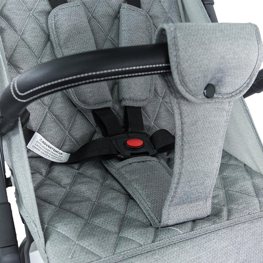 Coche Maleta Con Porta Bebé Pixel Gris Bebesit