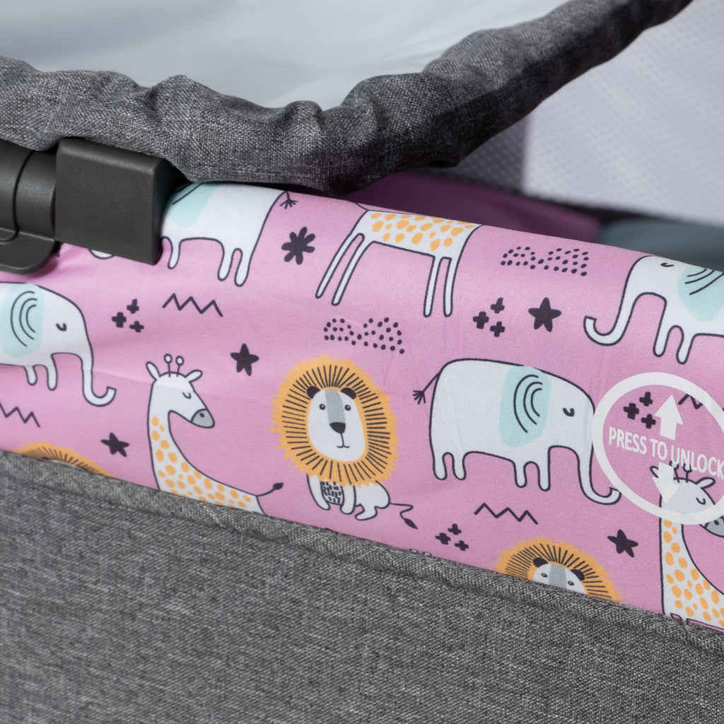 Cuna Corral Sally Rosa Ebaby® estampado