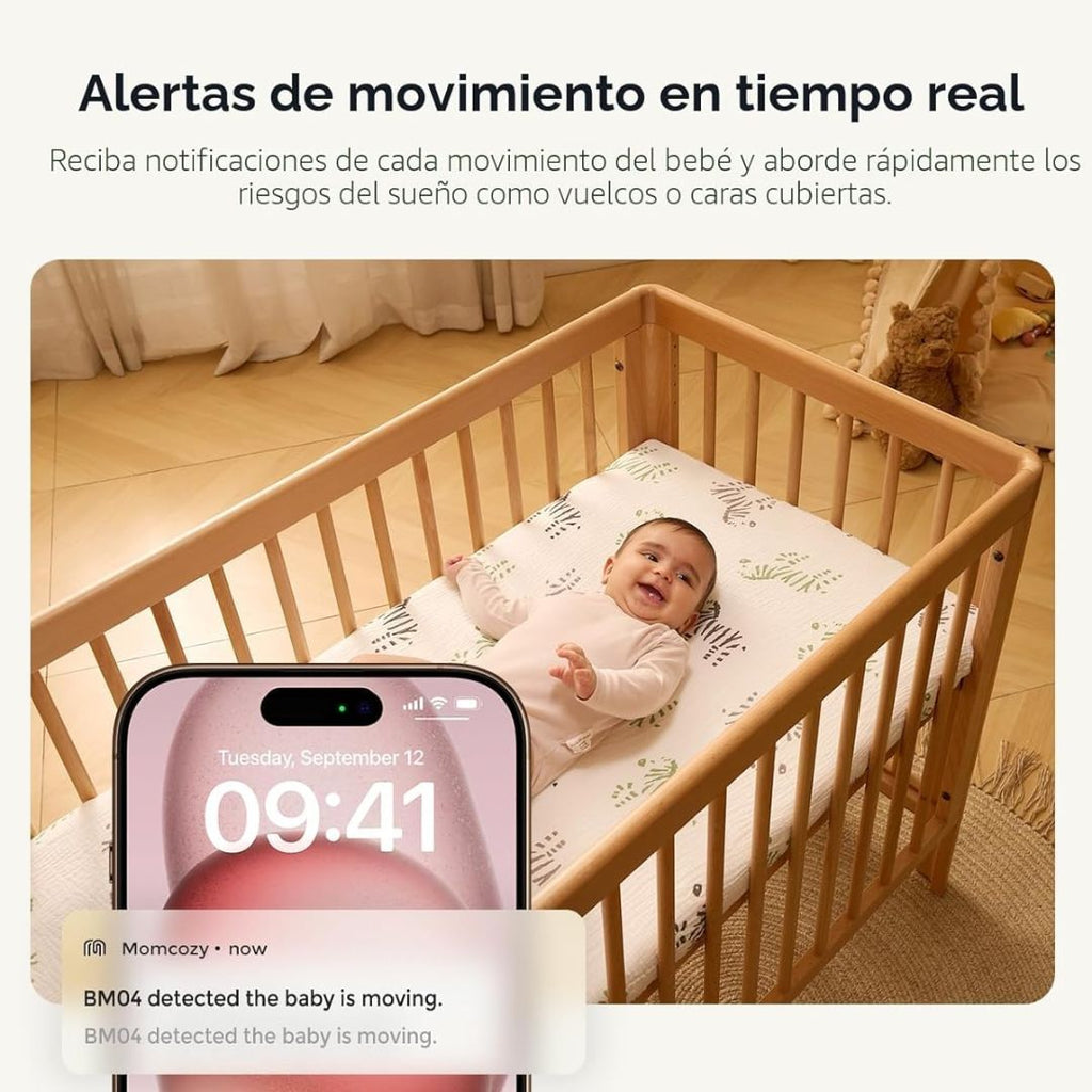 Cámara Monitor de Vídeo 360 Bebé Momcozy app