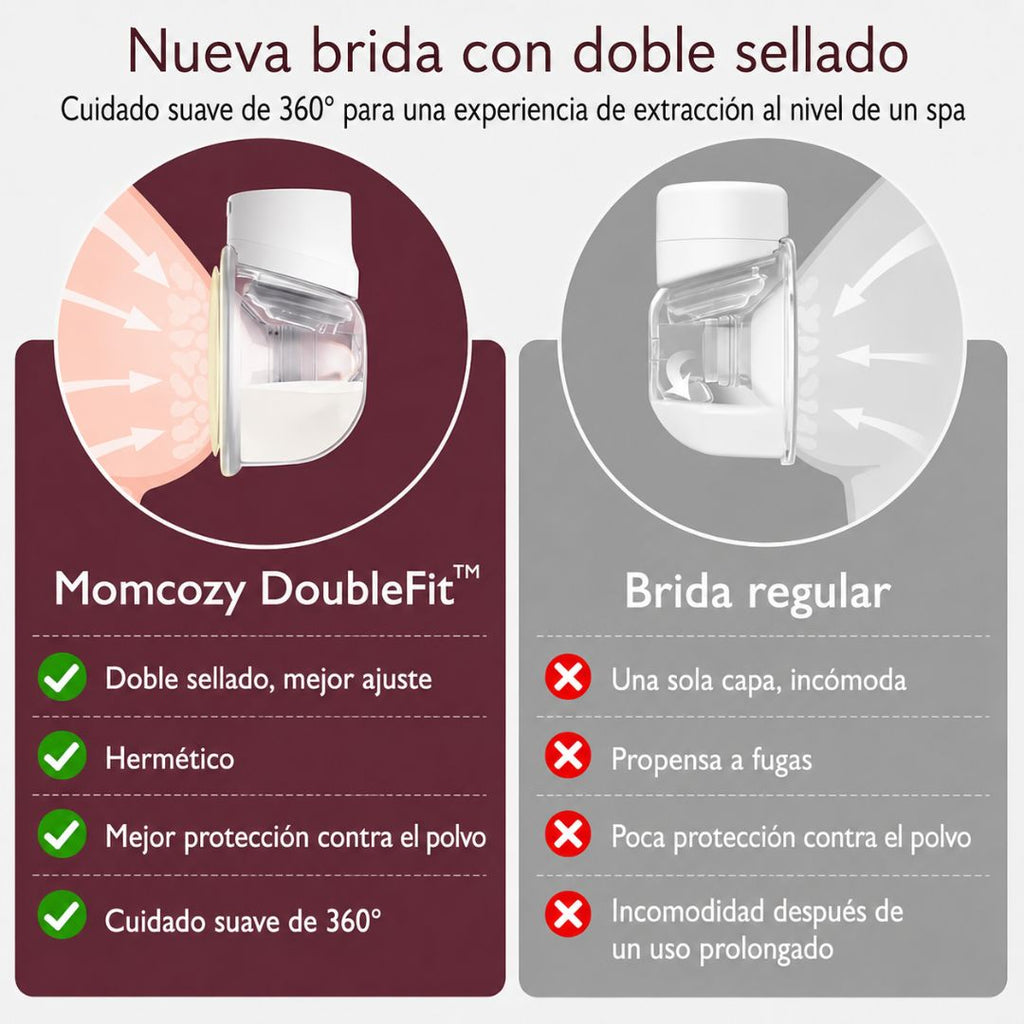 Extractor Eléctrico de Leche Manos Libres S12Pro Momcozy uso