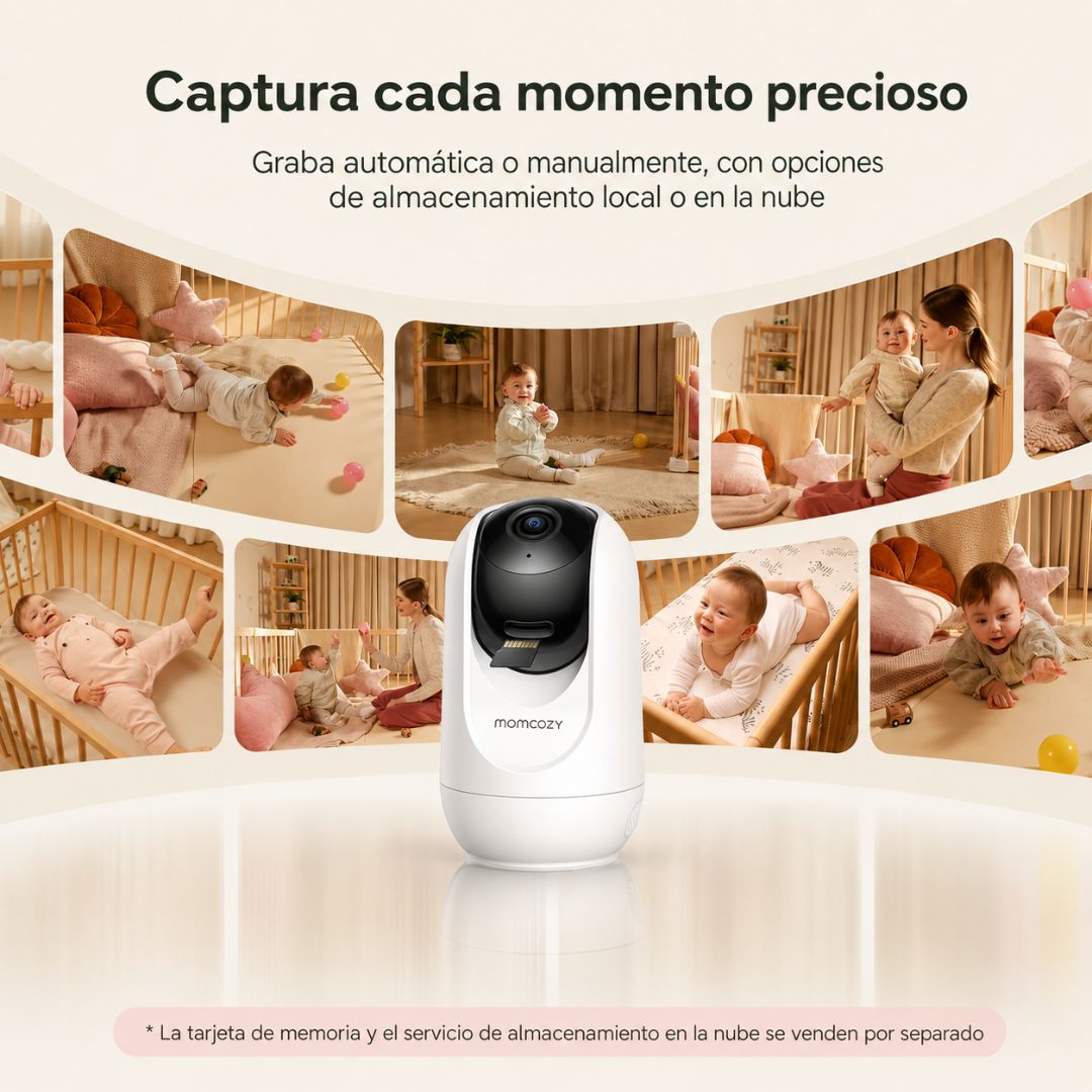Cámara Monitor de Vídeo 360 Bebé Momcozy videos