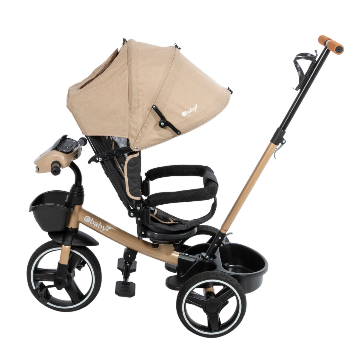 Triciclo Paseador Para Bebes Beige Ebaby