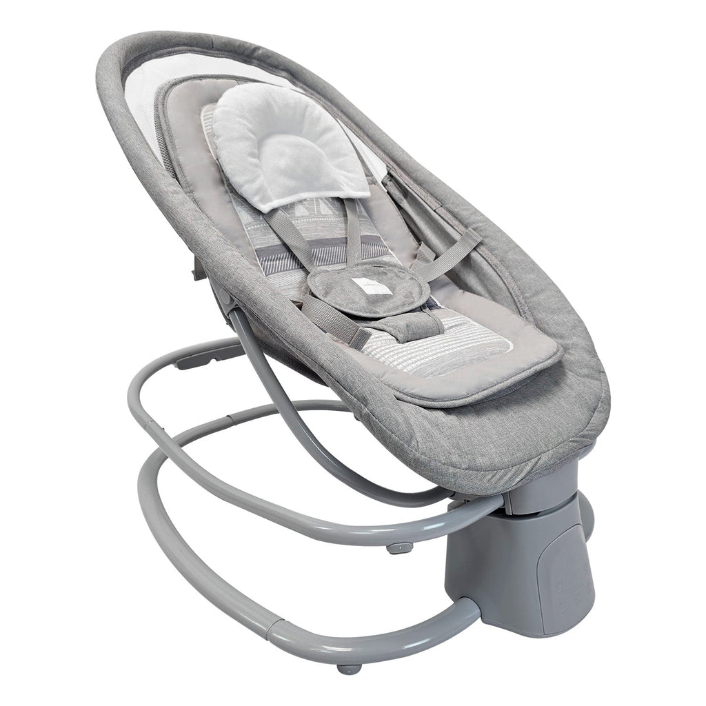 Silla Mecedora 4 En 1 Estrellas Gris Premium Baby Ajustable