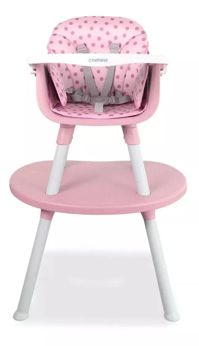Silla Comedor Baby Desk 3 en 1 Rosa Bebesit