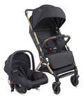 Coche Maleta Con Porta Bebé Micro Negro Bebesit